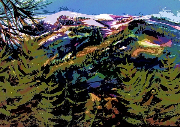 Diamond Mtn Watercolor Digital by Therese Fowler-Bailey Diamond Mtn Watercolor Digital by Therese Fowler-Bailey